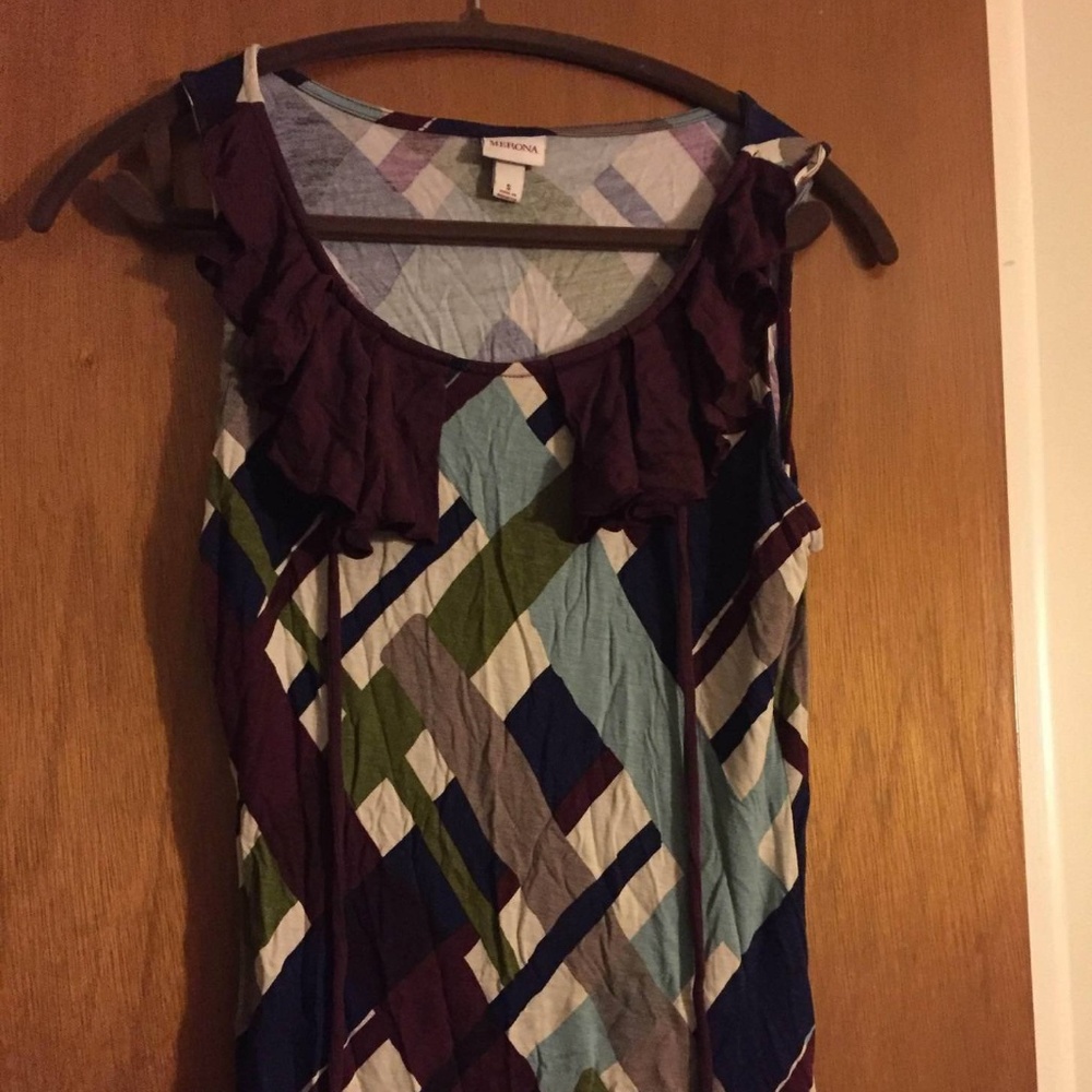 **3/$20** fluttery plaid merona top